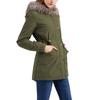 Women's Plus Velvet Hooded Collar Winter Mid-length Warm Coat Large Size Loose And Comfortable Cotton Jacket