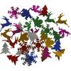 Very Decorative Small Christmas Sequins In Assorted Metallic Colors. Ref 61860