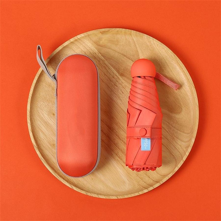 1 шт. модный женский мини-складной солнцезащитный зонт с защитой от ультрафиолета, портативный карманный капсульный зонт с коробкой