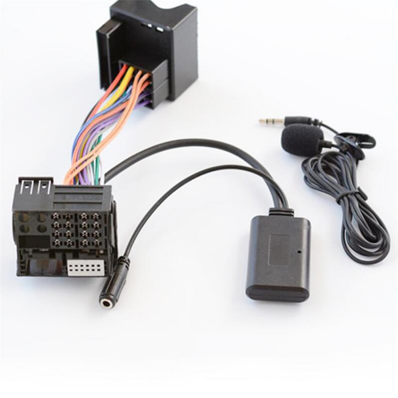 Bluetooth Aux адаптер с микрофоном для звонков в режиме громкой связи для BMW E60 E66 E70 E82 E87 E90 E92