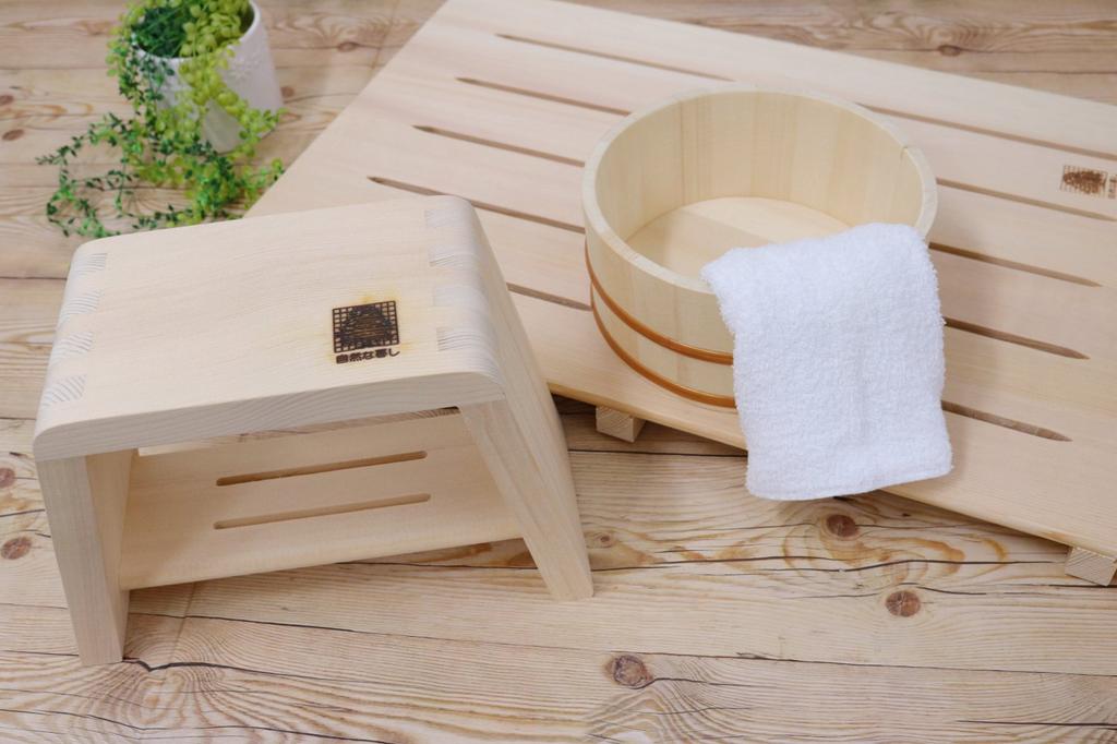 Ichihara Woodworks Bath Деревянная ванна Ванна 25 x 16 x 23 см Стул, Стул, Стул, Большой,