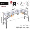 JINGGENG Folding Adjustable Work Platform Step Stool