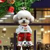 Шар Униформа Собака Подвесное Украшение Для Дома В Помещении Рождественская Елка Автомобиль Зеркало Заднего Вида