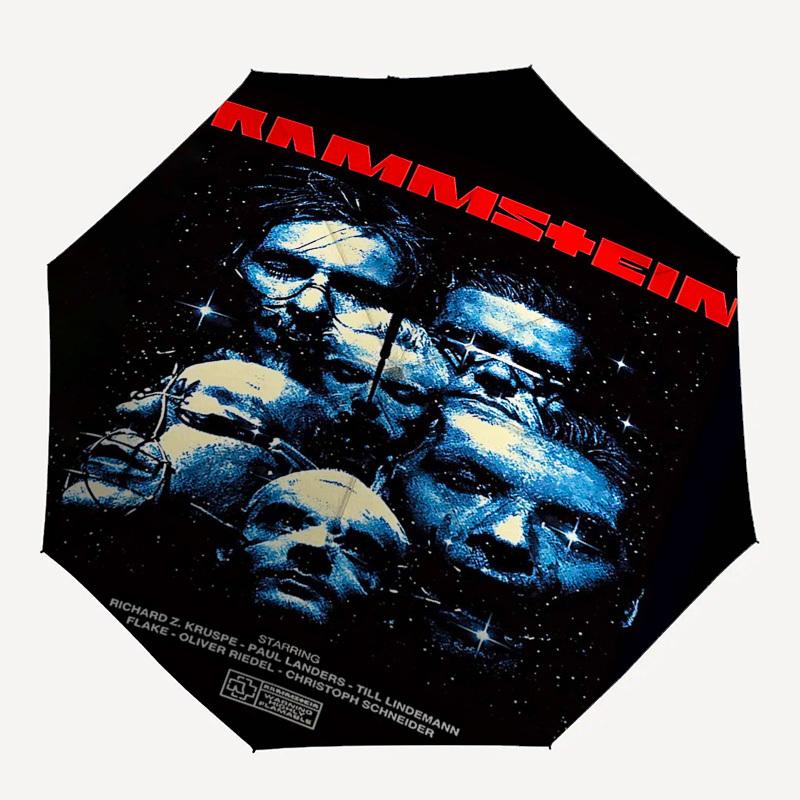1 шт. ЗОНТ RAMMSTEIN MOVIE Автоматический, Ветрозащитный, Компактный, Для Путешествий, Подарок на День Рождения, Рождество, Бизнес 93001
