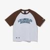 New Era Mlb La Dodgers Футболка с аркой Хизер Серый 14443558