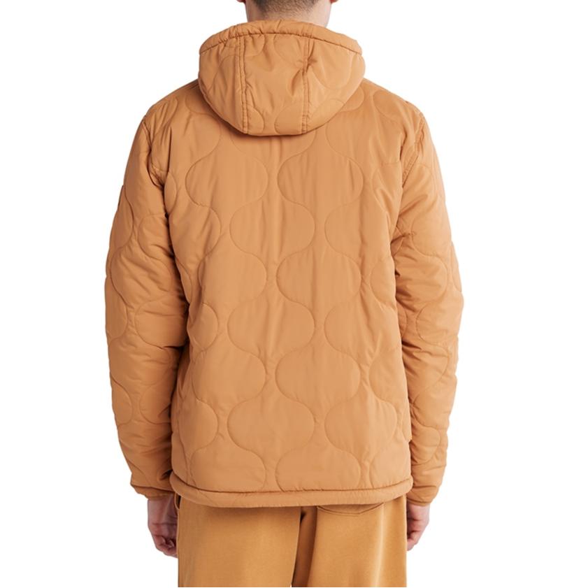Timberland Однотонная двусторонняя флисовая куртка с капюшоном, мужские куртки, желтые A69NH-P47