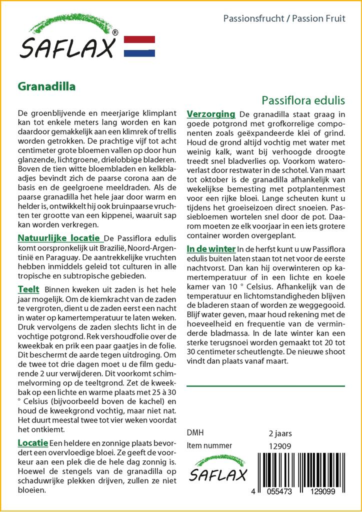 SAFLAX Маракуйя - 40 семян - Passiflora edulis