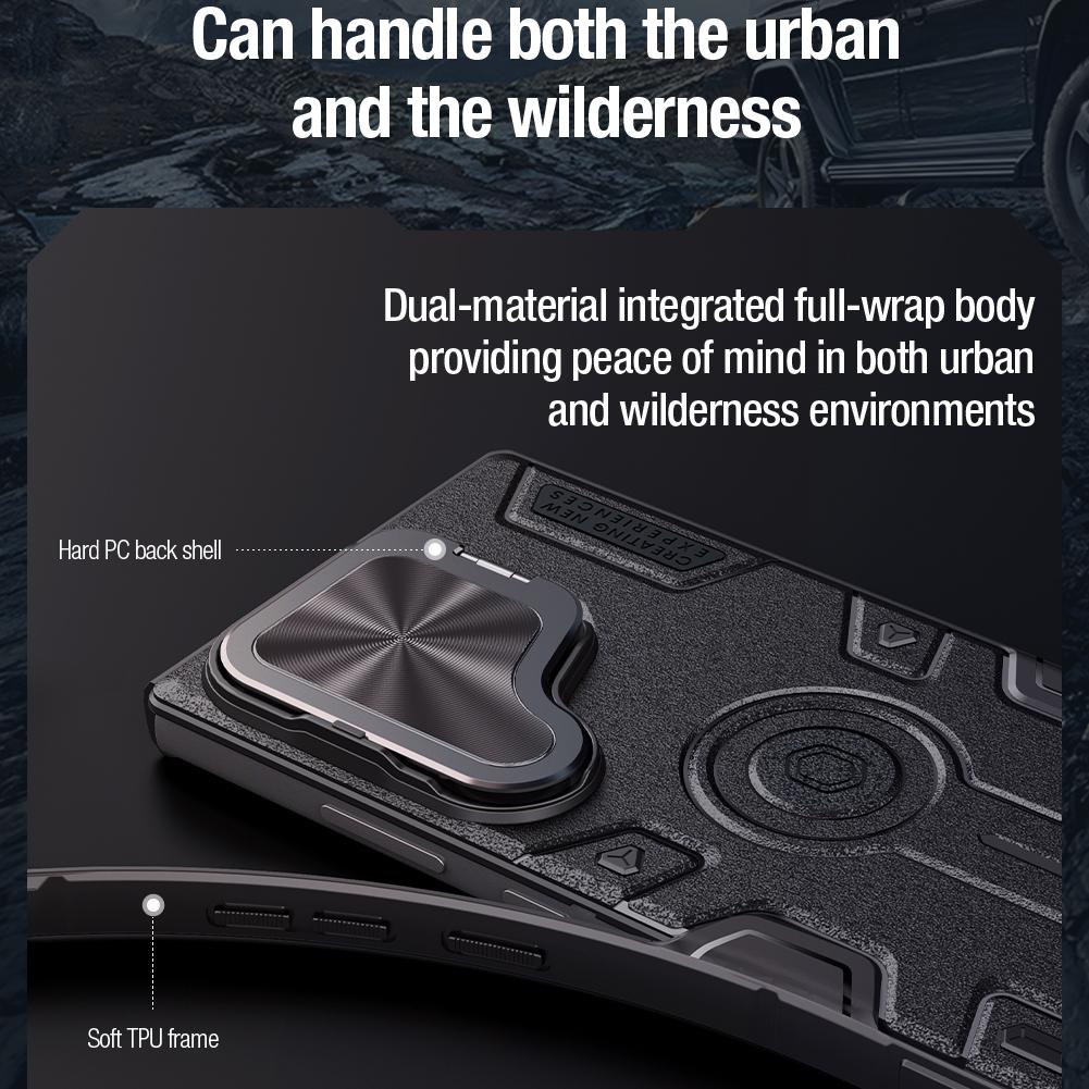 NILLKIN Для Samsung Galaxy S25 Ultra чехол для телефона CamShield Armor Prop магнитная защита камеры задняя крышка