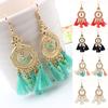 Ayollar Vintage Boho Popuklar Marjon Osma Sirg'alar Eardrop Zargarlik buyumlari