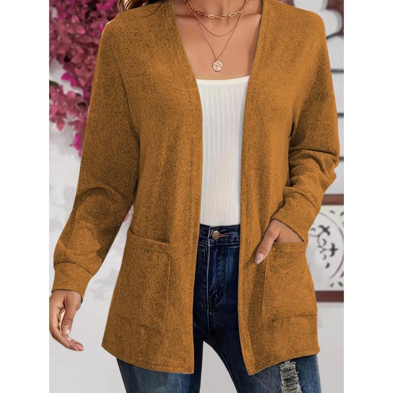 DAFIFY Женская мода повседневная осень-зима однотонные принты с длинным рукавом свитера