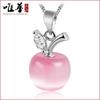 Saint Extended Day Gift Opal Apple Necklace Silver Plated Platinum Popular Jewelry Moonstone Pendant Femininity