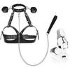 Bondage Sex Breast Restraints Set for A To E Cup Couples Kinky Adult Sex Toys with Harness Collars Traction Chain Handcuffs