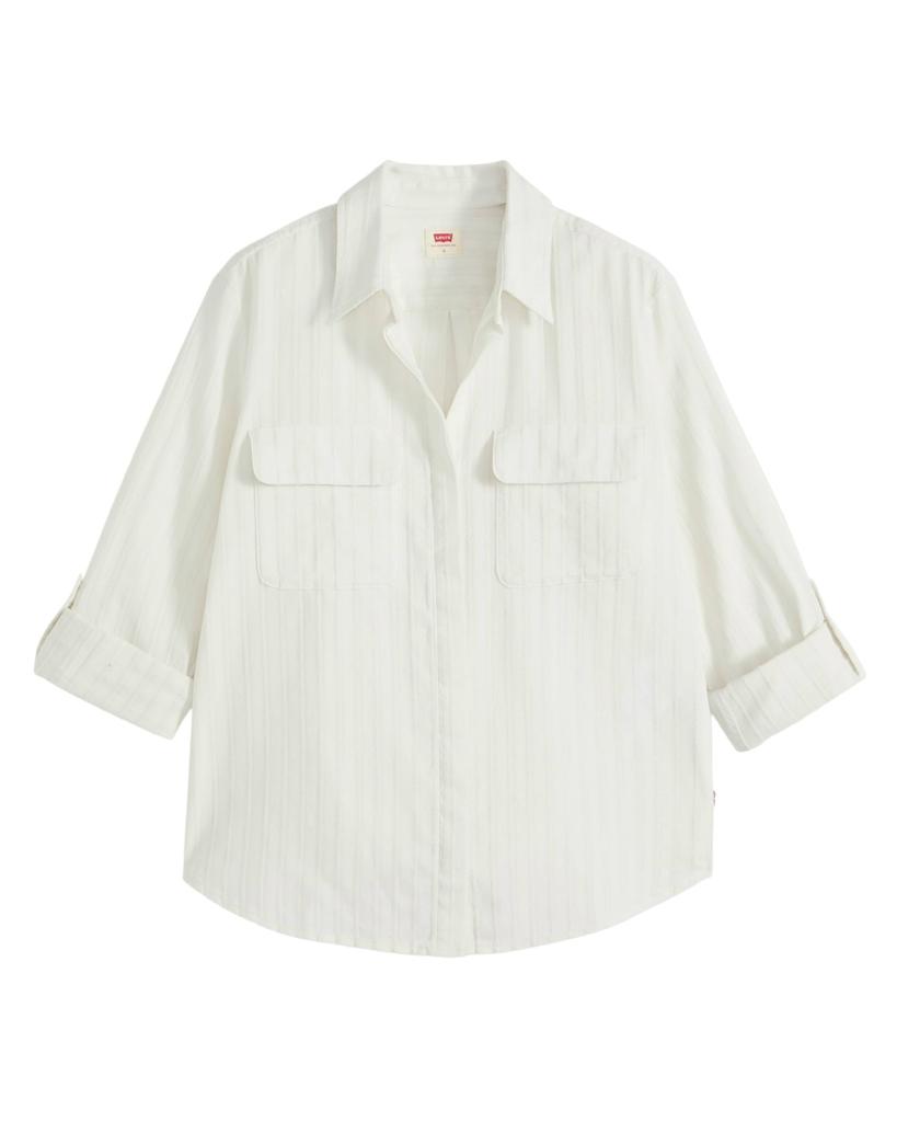 Levi's ELAINE Utility Military Patch Pocket Shirt Women's US M 005NJ-0018