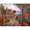 Полный круглый уличный пейзаж Алмазная вышивка Мозаика Вышивка 5d Diy Алмазная картина Домашний Декор Подарки Новый