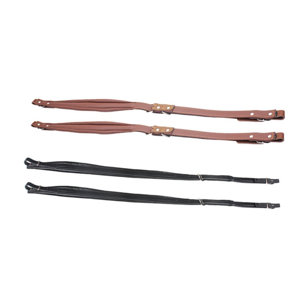 1 Pair Adjustable Synthetic Leather Accordion Shoulder Straps for 16-120 Bass Accordions
