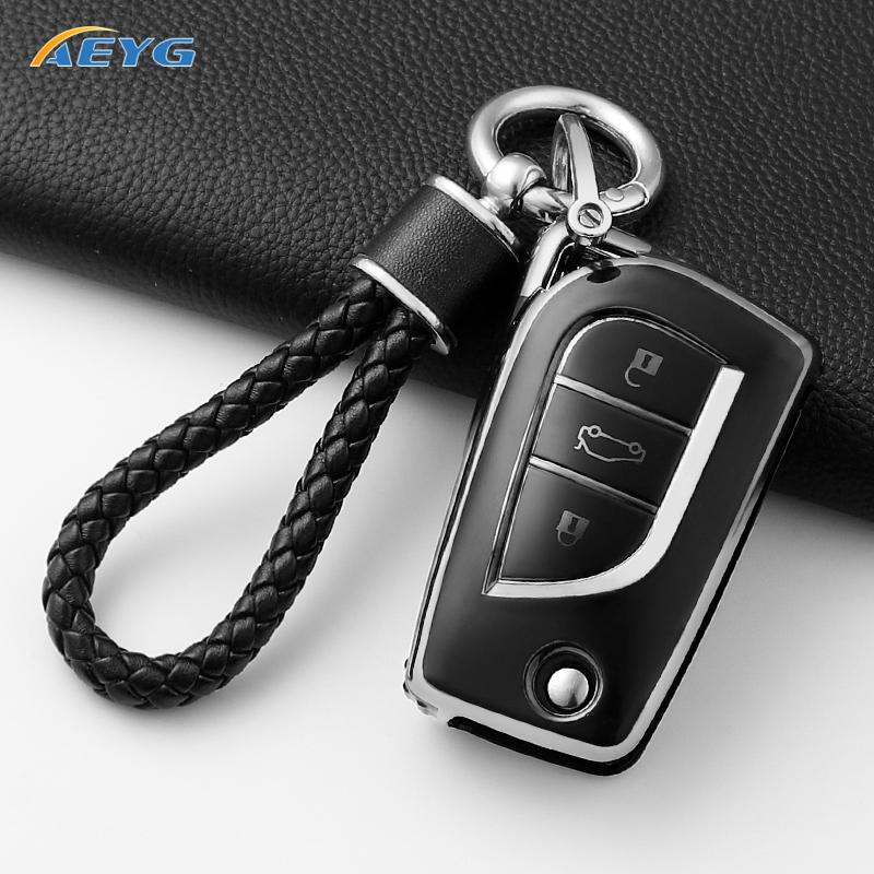 Чехол-оболочка для корпуса брелока автомобиля для Toyota Auris Corolla Avensis Verso Yaris Aygo Scion Tc Im Camry Rav4 Аксессуары