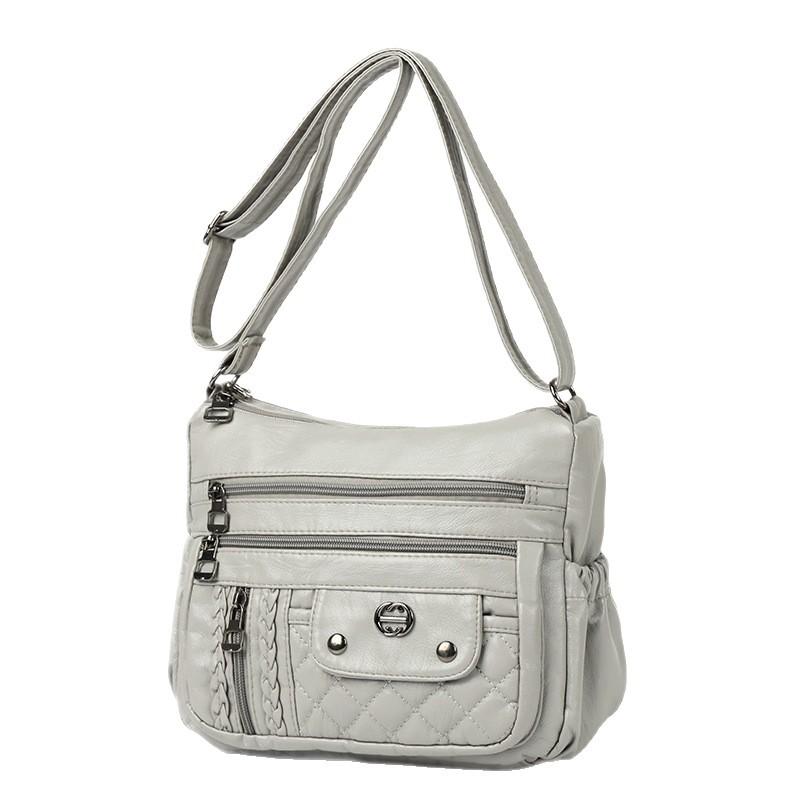 Сумка на одно плечо Модная женская сумка через плечо Сумка через плечо из стираной кожи