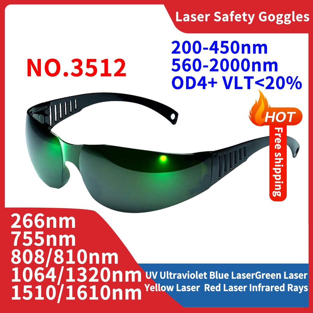 Защитные лазерные очки Защитные линзы Очки 532 755 1064 нм Nd Yag IPL Fpv IR Стоматологическая эпиляция Радиация Лазерное удаление волос
