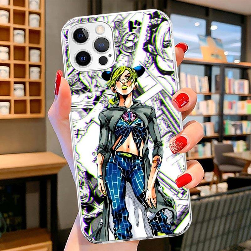 JoJo Bizarre Adventure Jolyne Cujoh Cover Phone Case For iPhone 16 17 Air 15 14 Pro Max 16E Phone Case 13 Mini 12 11 7 SE 8 Prin