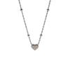 Minimalist Stylish Tiny Hearts Pendant Choker Necklace Titanium Steel Clavicle Chain For Ladies Women  Delicate Gift