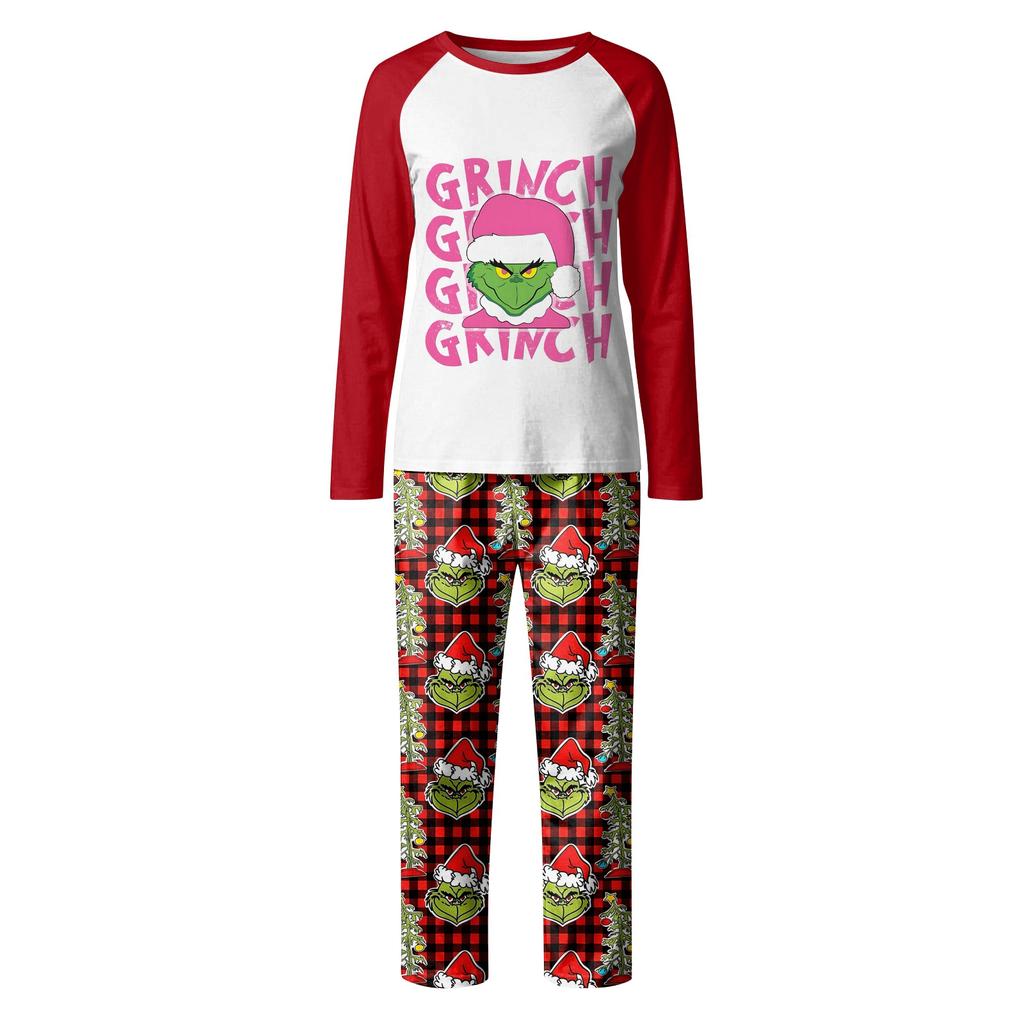 Family Matching Print Sets Pajamas Loungewear Outfits Family Matching Long Sleeve Tops+Pants Set