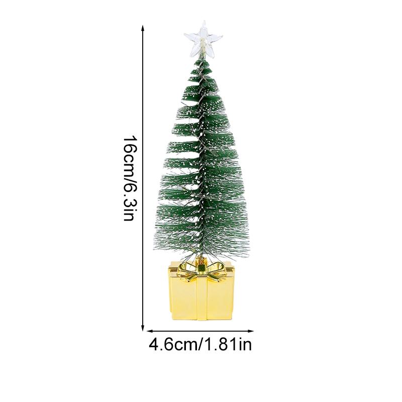 1 шт. Ночник Новогодняя вечеринка Рождественская елка Мини Разноцветный Светящийся Рождественская елка Сделай сам Домашний декор Свечи Лампы Украшения Светодиод