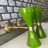 Настенный светильник Diabolo Green Brass Mid Century Modern Вверх-вниз освещение