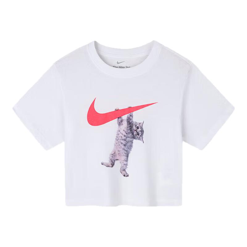 Nike Мягкая и удобная футболка с коротким рукавом для девочек