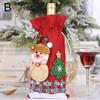 1PC Year Xmas Gift Home Decor Christmas Decoration Santa Claus Wine Bottle Cover Bags Elk Snowman