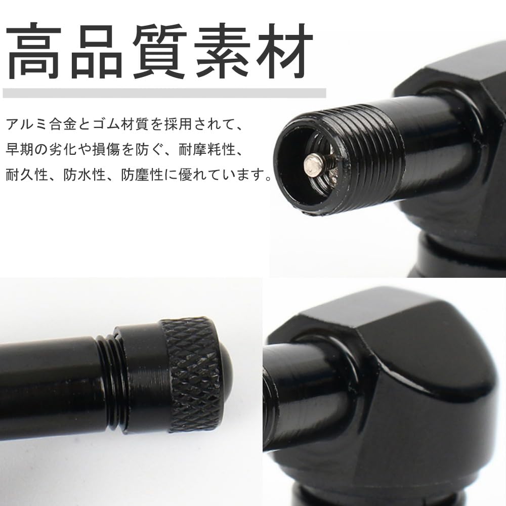 Air Valve, Set of 2, Aluminum, Universal Wheel Valve, Car Motorcycle Tire Valve Stem,