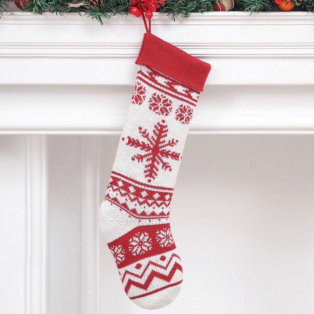 Hanging Christmas Gift Sock Xmas Tree Ornaments Gift Bag Christmas Decor