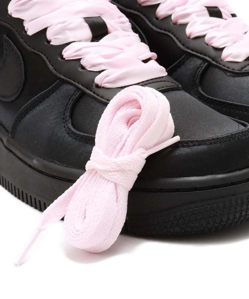 IH2034-010 Nike Air Force 1 Low Черный Атлас (Женский)