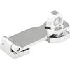 Marine Grade Stainless Steel Heavy Duty Door Hasp with Turning Padlock Eye Mount