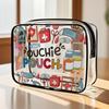 Trendy Large Capacity Makeup Bag Visible Medicine Theme Storage Bag Lightweight Multi-functional Cosmetic Bag for Women