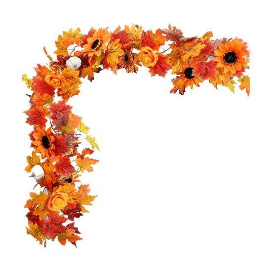 175 см искусственный кленовый лист цветочная гирлянда для дома, сада, дома, улицы, подвесной искусственный плющ, украшение на Хэллоуин, осенний праздник урожая