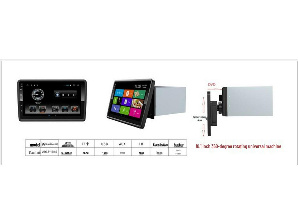 Universal 9/10.1-inch Flip Type Android Large Screen Navigation Unit