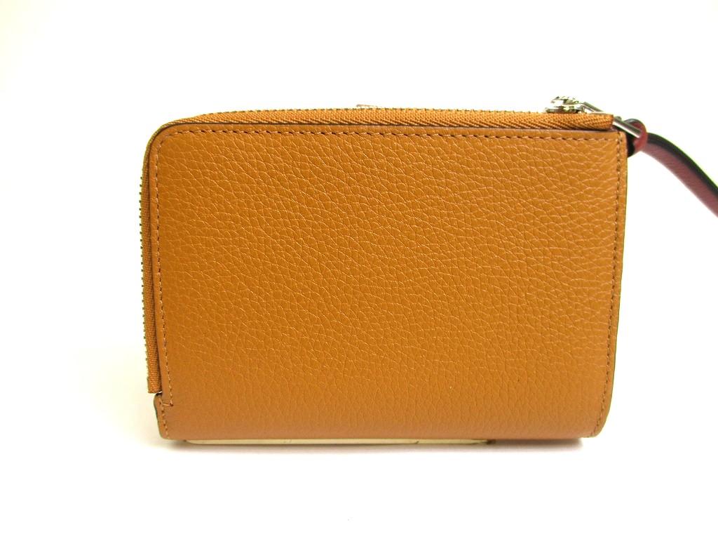 Authentic LOEWE Light Camel Pecan Color Leather Bifold Wallet Compact Wallet #a931  Refurbished