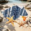 Custom Name Personalized Dallas Cowboys Print Beach Towel, for Trip Camping Beach Party Home Decor, Birthday Gift for Family & Friends