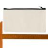 10pcs Canvas Zipper Pouch Zipper Canvas Makeup Bags DIY Blank Canvas Bag  for Travel Makeup