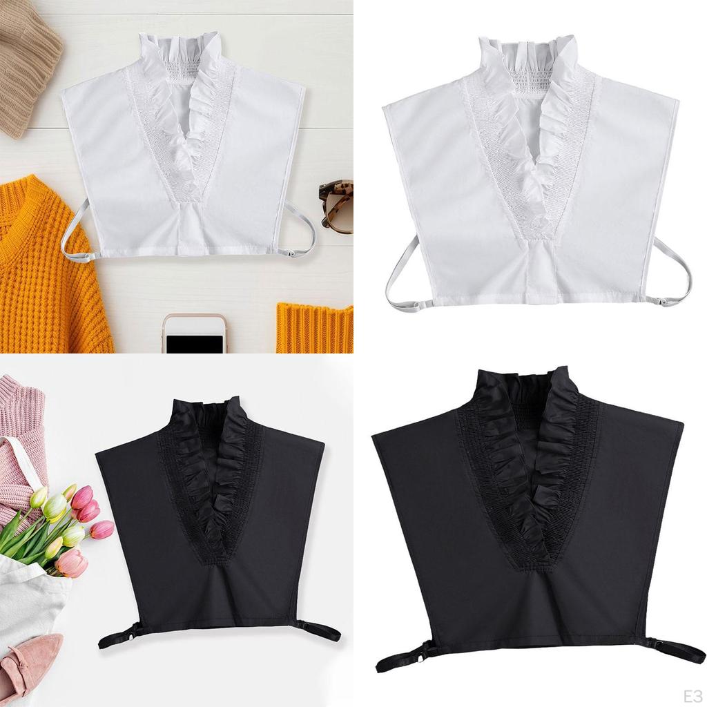 Шикарный искусственный воротник, аксессуар для выреза платья