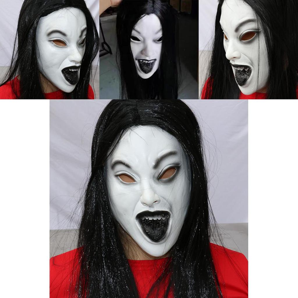 Ghost Face Mask Latex Adult Size For Escape Room And Halloween Games