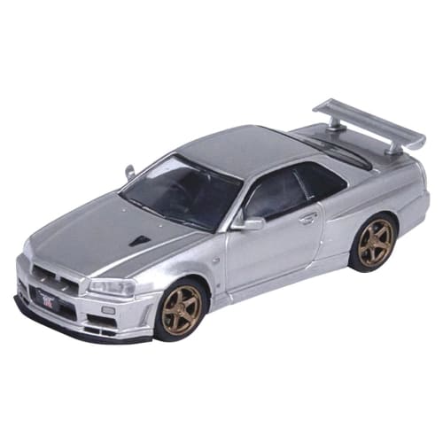 Inno Models 1/64 Nissan Skyline GT-R (Р34) V-Spec II Серебряный готовый продукт
