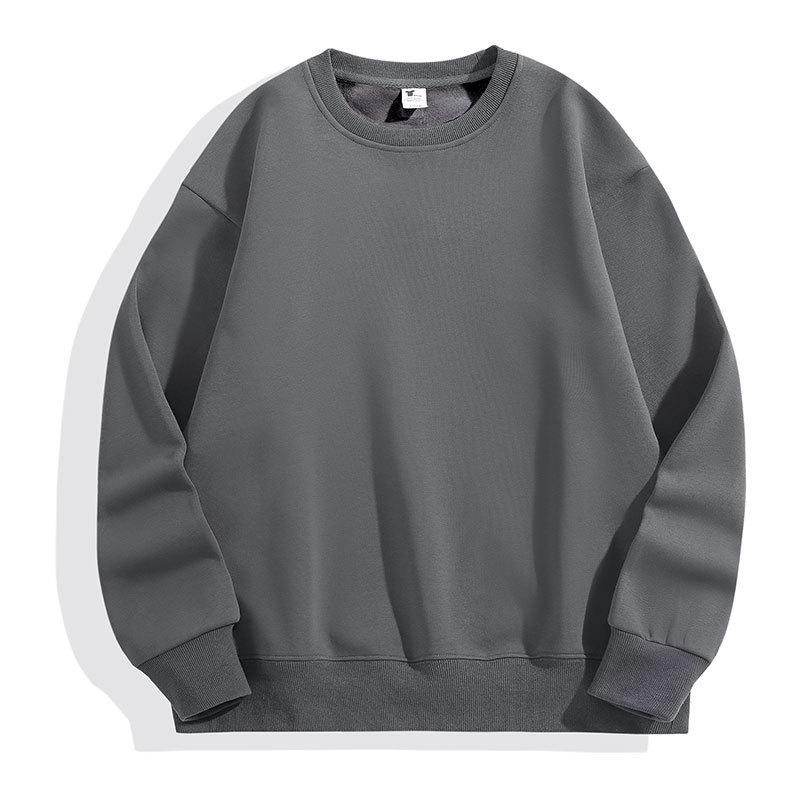 Unisex Lambswool Fleece-Lined Hoodie: Heavyweight, Loose Fit, Plus Size, Warm & Versatile for Autumn/Winter
