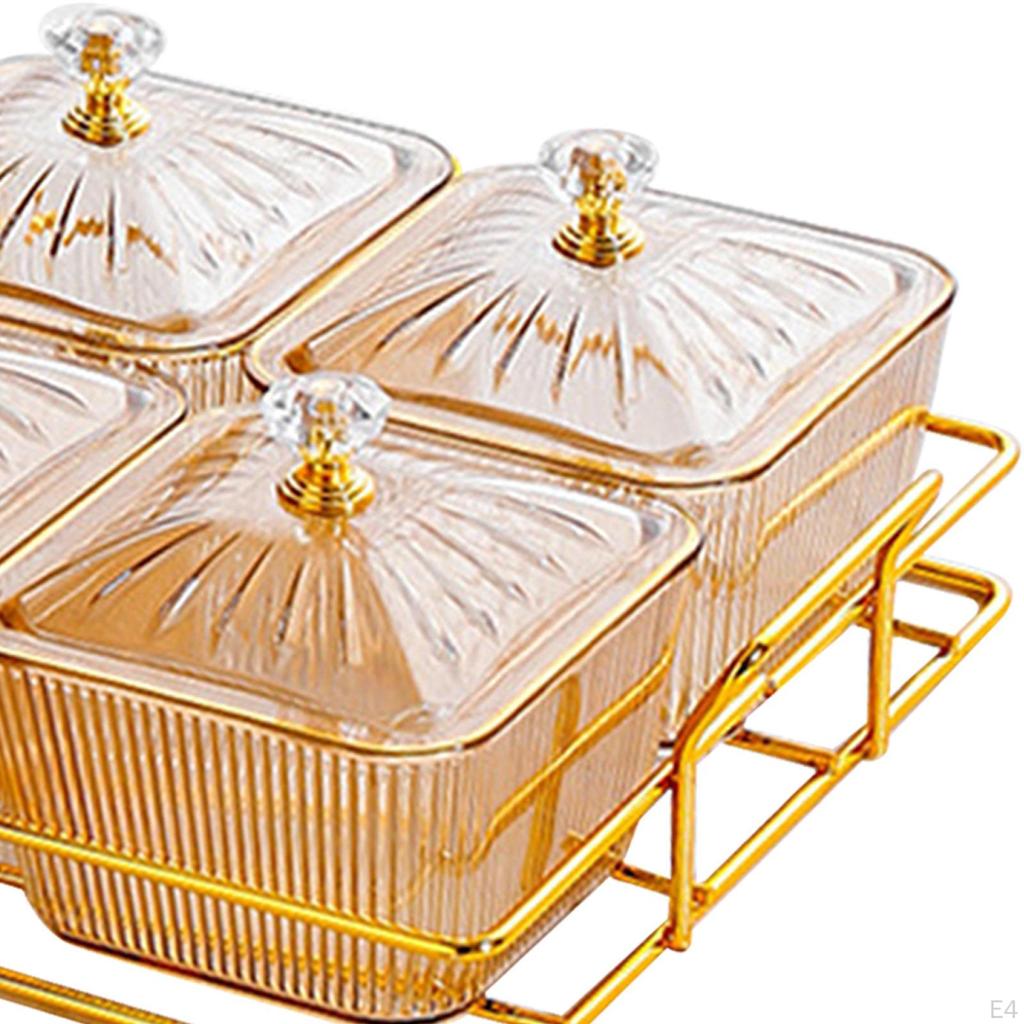 4 миски для подачи закусок, разделенное блюдо, разделительная тарелка для скандинавского десерта