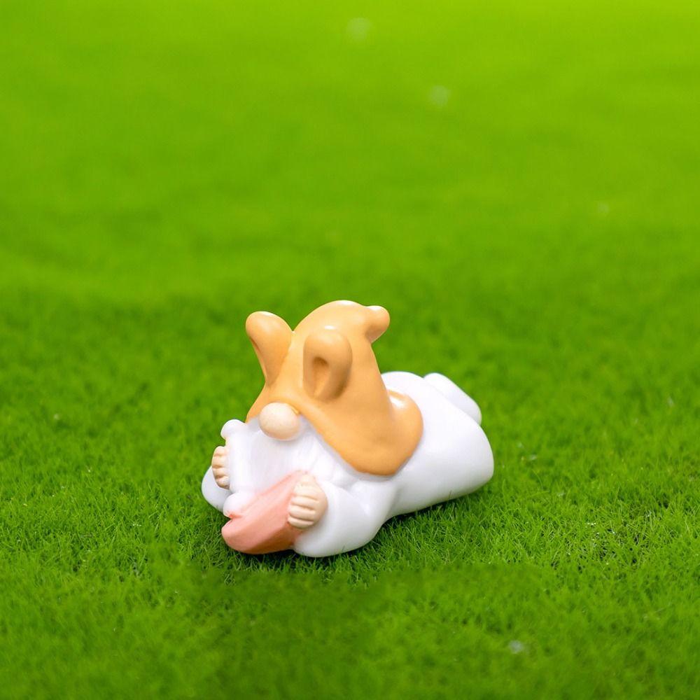 Миниатюрные безделушки из смолы, пасхальная мультяшная статуэтка гнома, подарок, мини-фигурка пасхальных гномов