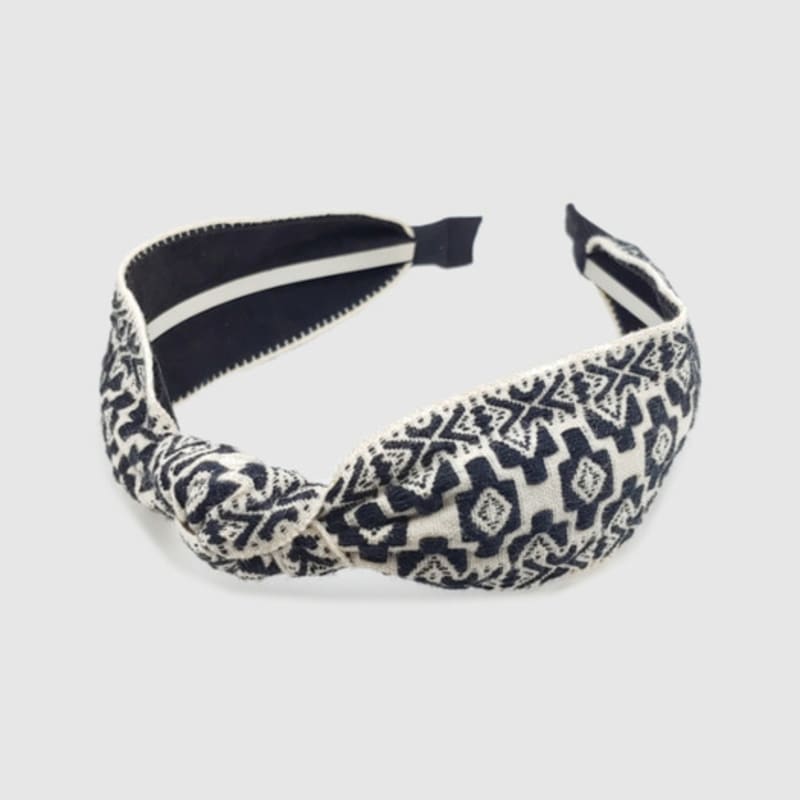 LALA Этническая Импортная Кружевная Повязка для Волос L-Z Черная