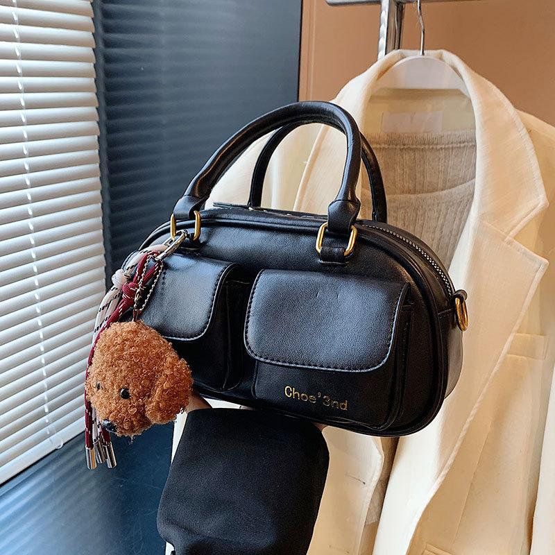 Оптовая нишевая сумка для боулинга женская 2025 новая модная ретро сумочка универсальная на плечо сумка-мессенджер