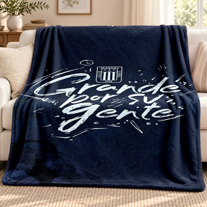 Alianza Lima blanket Flannel Blanket Soft Cozy Plush Throw for Sofa Bed Lightweight Home Decoration Outdoor camping