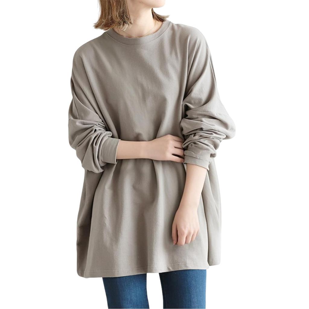 R10righten Pullover Long Solid Oversized Loose Plus Sizes Perfect for and Everyday Wear In Spring and Autumn Women's Sweatshirt, Sleeve, Color,