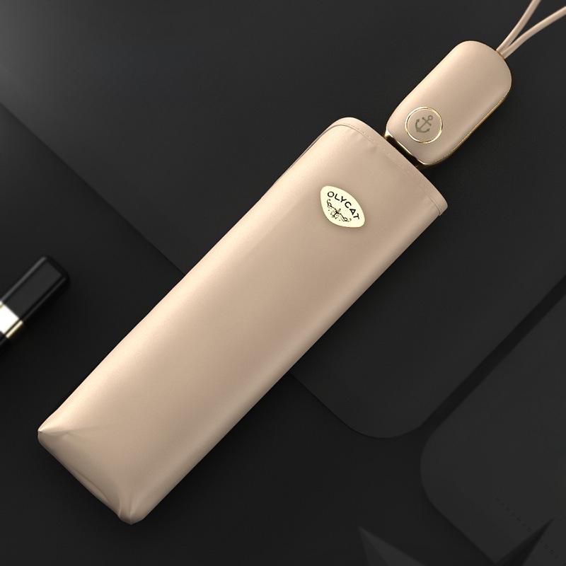 OLYCAT Dual-Purpose Automatic Umbrella: Sunshade & Rain Protection, Anti-Ultraviolet, Three-Fold Design.